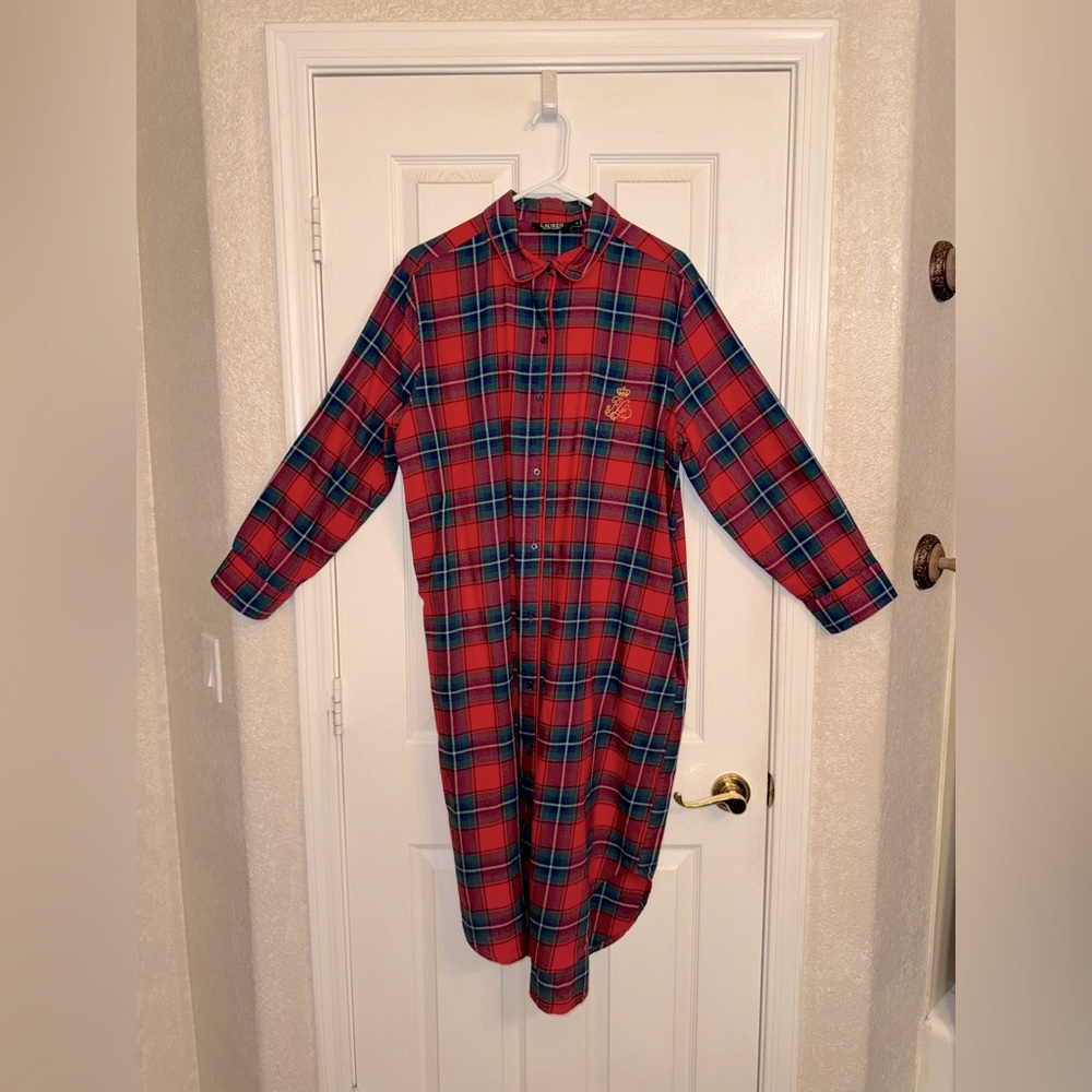 Lauren Ralph Lauren night sleep shirt - 1X - long - Picture 2 of 9